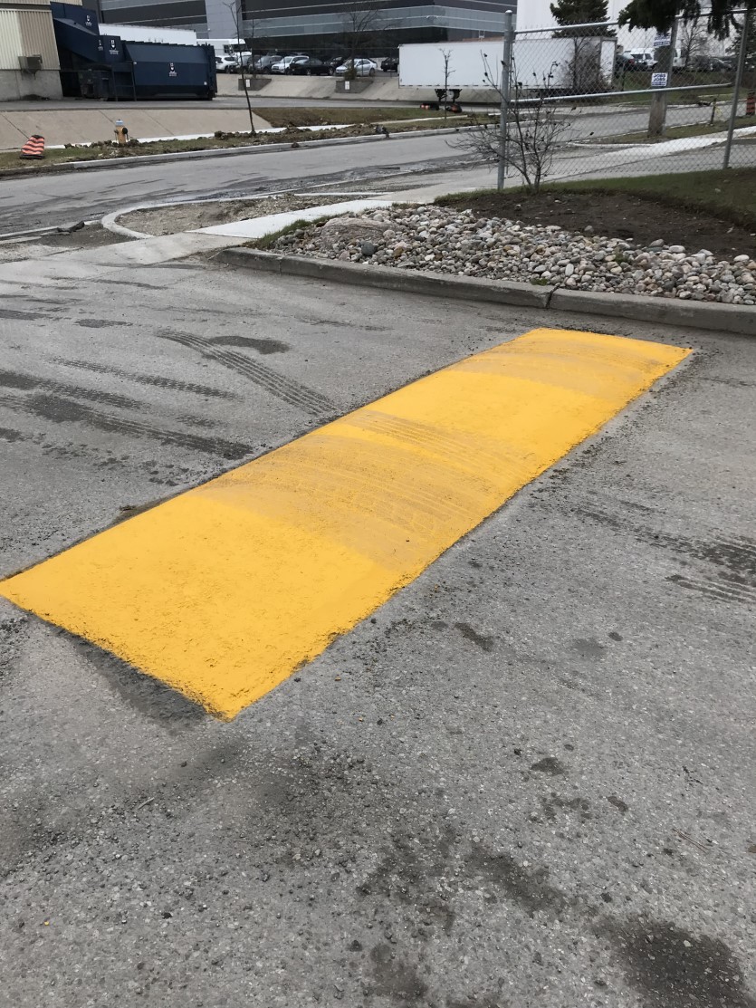 Speed bump painting